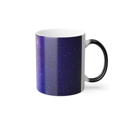 Purple Blue Middle Galaxy Color Morphing Mug, 11oz