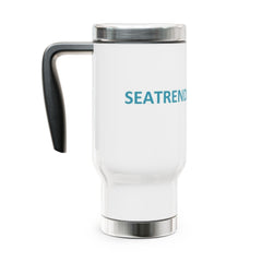 Stainless Steel Travel Mug with Handle, 14oz