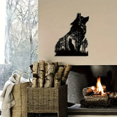 Halloween Black Wolf Wall Decoration