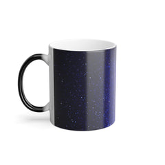 Purple Blue Middle Galaxy Color Morphing Mug, 11oz