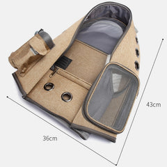 Small Pet Carrier Backpack Space Capsule